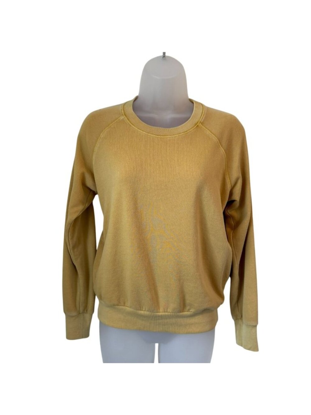 Treasure & Bond Crewneck Pullover Sweatshirt Casual Mustard Yellow Women's XS